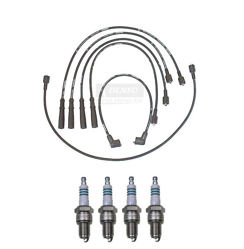 Mercedes Volvo Ignition Wire Kit (7mm) (4 Pieces) 101000036AB - Denso